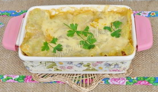 лазанья с патиссонами