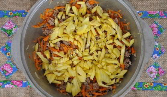 лазанья с патиссонами