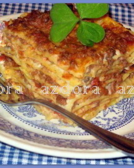 Рецепт лазаний с рагу