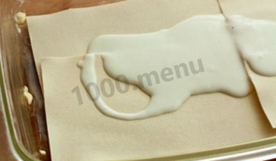 лазанья с сыром и грибами