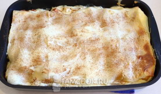 лазанья с творогом