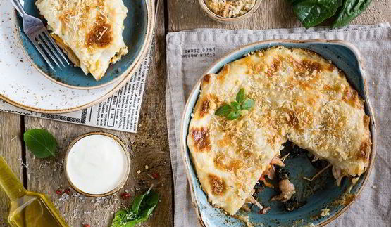 лазанья с уткой