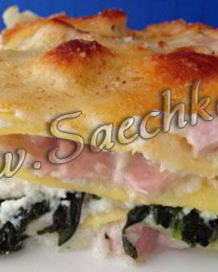 Рецепт лазанья со свининой и шпинатом