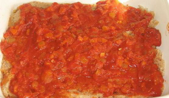 монастырская лазанья из хлеба