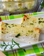 Рулет Лазанья в чесночном хлебе