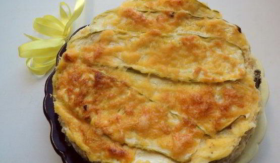 вегетарианская лазанья с кабачками