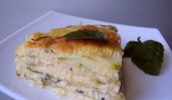 вегетарианская лазанья с кабачками