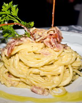 Быстрые спагетти карбонара