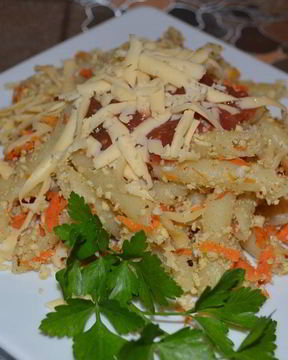 Диетические макароны по-флотски