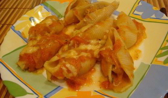 фаршированные макароны-ракушки