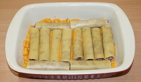 каннеллони с тыквенным соусом
