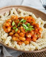 Макароны с фасолью