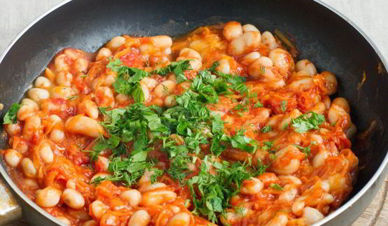 макароны с фасолью