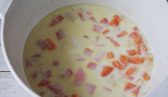 макароны с красной рыбой в соусе