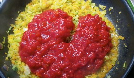 паста с двойным соусом