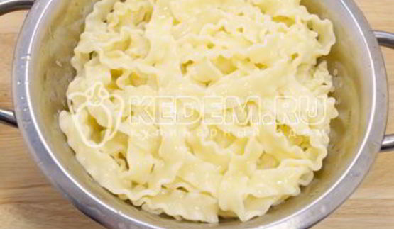 паста с фаршем и стручковой фасолью