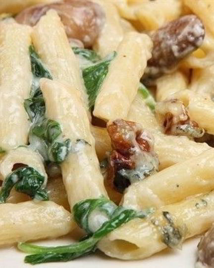 Рецепт пасты с грибами и курицей