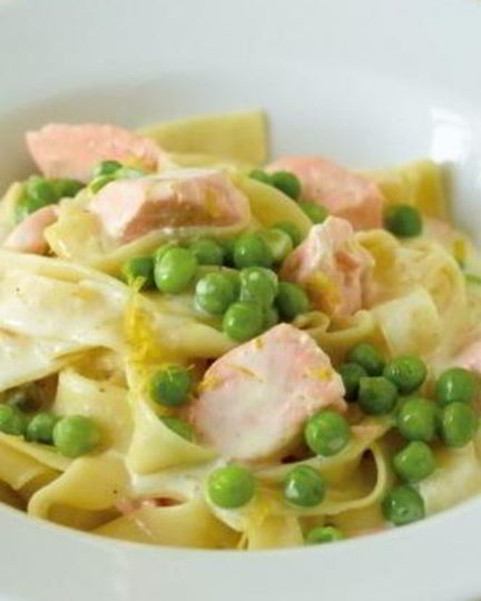 Рецепт паста с рыбой