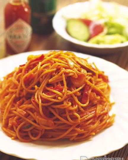 Рецепт паста с томатным соусом и кабачковой икрой