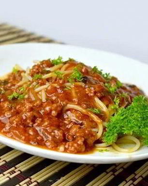 Спагетти с мясом