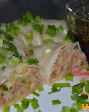 Ханум с мясом и картошкой