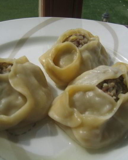 Рецепт манты дружба с тройным мясом