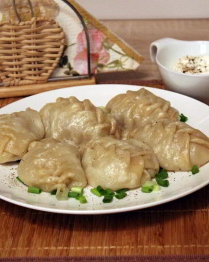 Рецепт мантов-косички с мясом