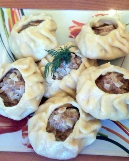 Рецепт мантов на пару из говядины