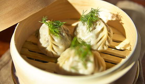 манты с грибами