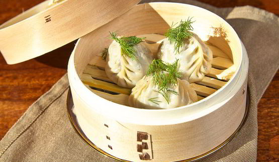 манты с грибами