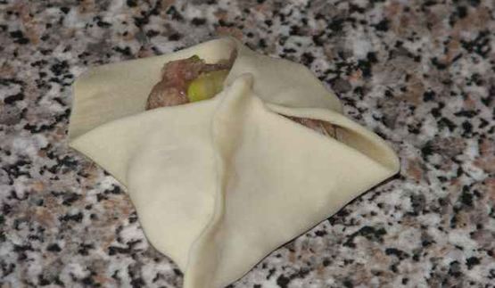 манты с кабачком