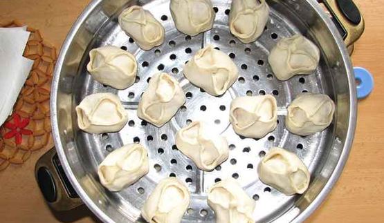 манты с кабачком