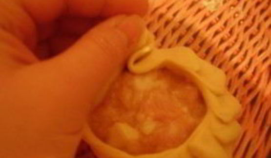 манты с тыквой и курицей