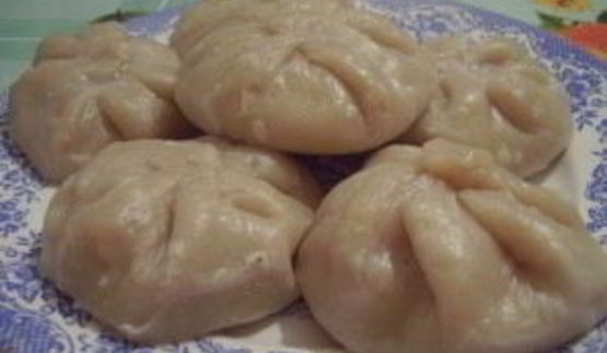 манты с тыквой и курицей