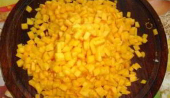 манты с тыквой и мясом