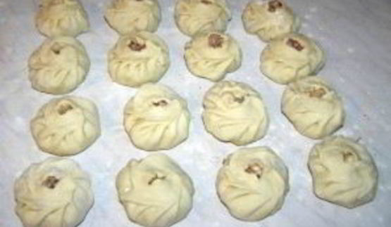 манты со свининой и тыквой