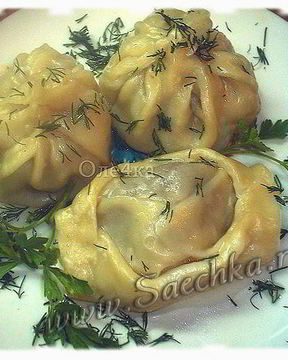 Манты в пароварке