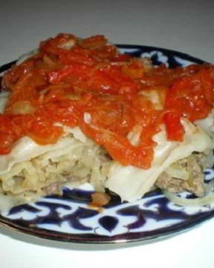 Рецепт узбекского блюда ханум