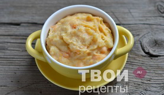 морковно-картофельное пюре с сыром