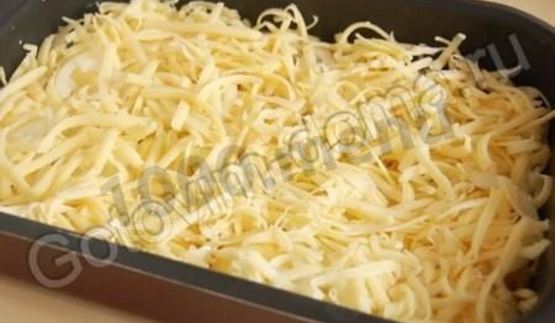 картошка по-французски с фаршем в духовке