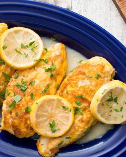 Рецепт куриной грудки под лимонным соусом по-французски