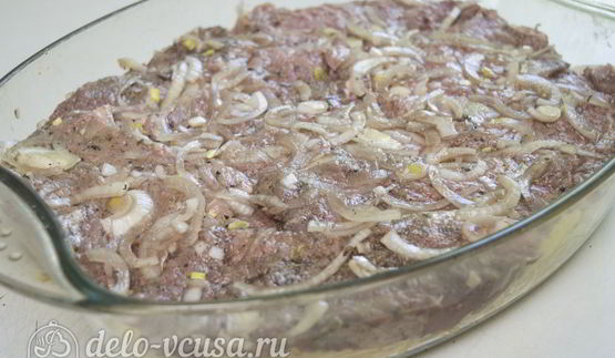 мясо по-французски с картофелем