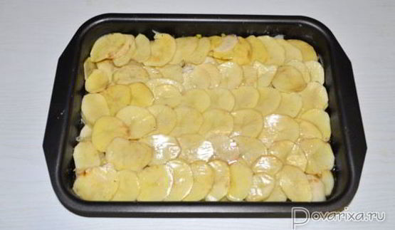 запеченный картофель с луком по-французски