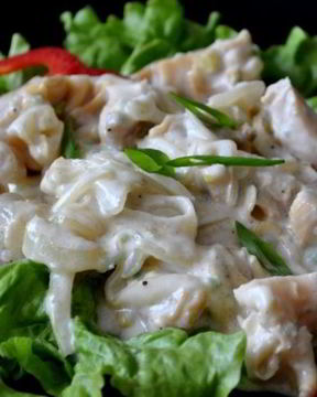 Бефстроганов из кальмаров