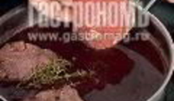 бифштекс шатобриан с пюре из сельдерея