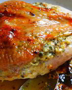 Фаршированная курица в духовке