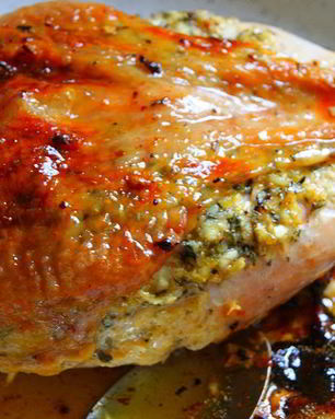 Фаршированная курица в духовке