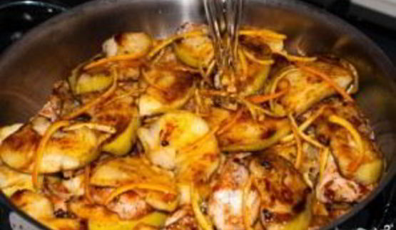 индейка, тушенная в вине