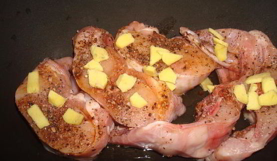 кеджену из кролика с инбирем