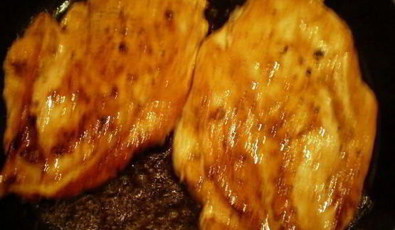 куриное филе в чесночной карамели с перцем